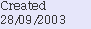 Created 28/09/2003 